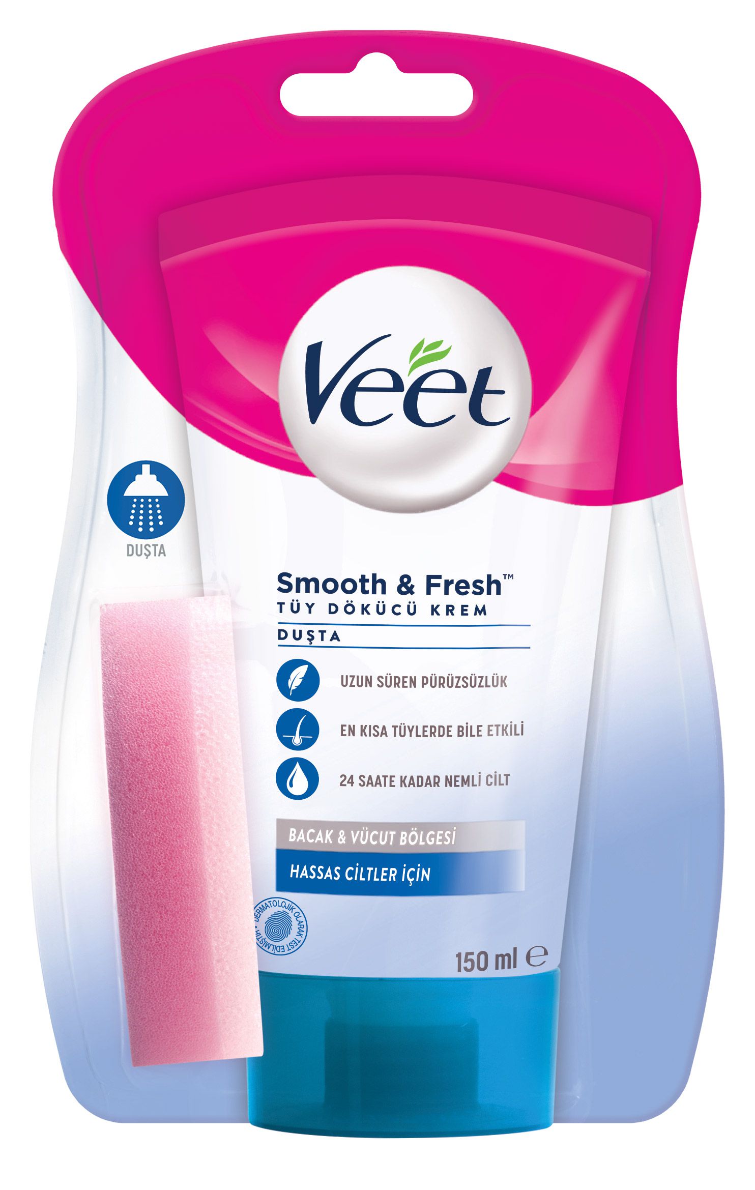 Hassas Ciltler için Duşta Tüy Dökücü Krem 150ml | Veet